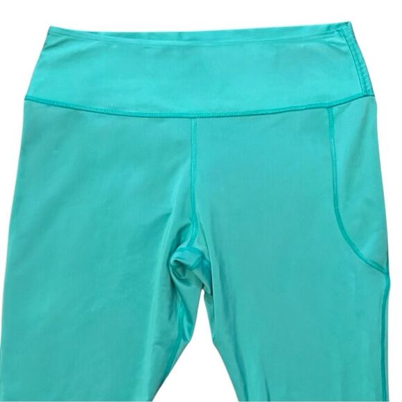Under Armour UA Teal/Green HeatGear High No-Slip Waistband Ankle Leggings 2X - Picture 5 of 11